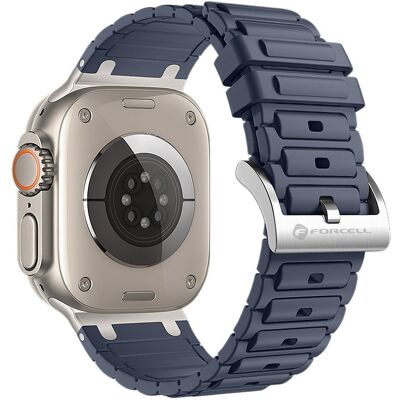 Řemínek pro Apple Watch Forcell F-Design FA06 perforovaný silikonový 38 / 40 / 41 mm modrý Řemínek pro Apple Watch Forcell F-Design FA06 perforovaný silikonový 38 / 40 / 41 mm modrý