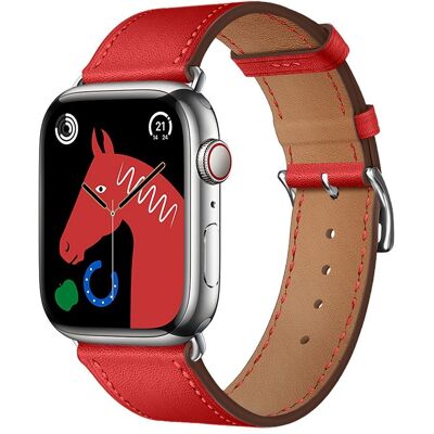 Řemínek pro Apple Watch Forcell F-Design FA20 perforovaný z ekologické kůže 42 / 44 / 45 / 49 mm červený Řemínek pro Apple Watch Forcell F-Design FA20 perforovaný z ekologické kůže 42 / 44 / 45 / 49 mm červený