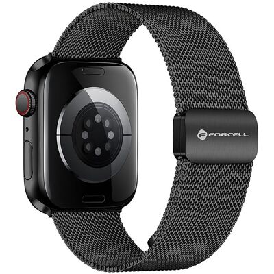 Řemínek pro Apple Watch Forcell F-Design FA14 magnetický ocelový 38 / 40 / 41 mm černý Řemínek pro Apple Watch Forcell F-Design FA14 magnetický ocelový 38 / 40 / 41 mm černý