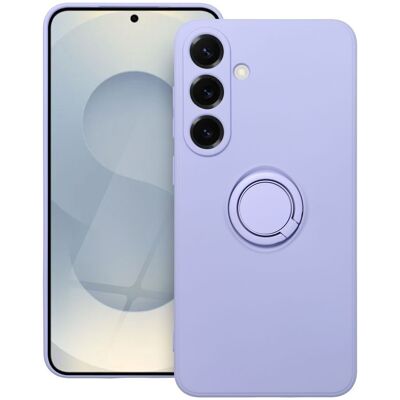 TopQ Silikonový kryt s prstencem pro Samsung Galaxy S25 Plus fialový TopQ Silikonový kryt s prstencem pro Samsung Galaxy S25 Plus fialový