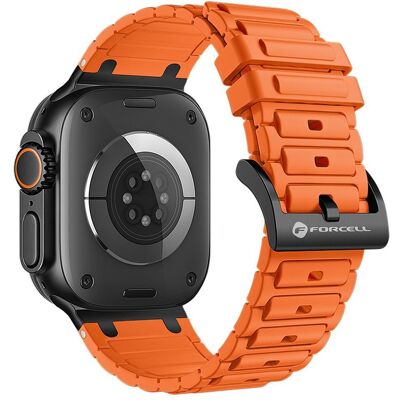 Silikonový řemínek Forcell F-Design FA06 pro Apple Watch 42 / 44 / 45 / 49 mm oranžový Silikonový řemínek Forcell F-Design FA06 pro Apple Watch 42 / 44 / 45 / 49 mm oranžový