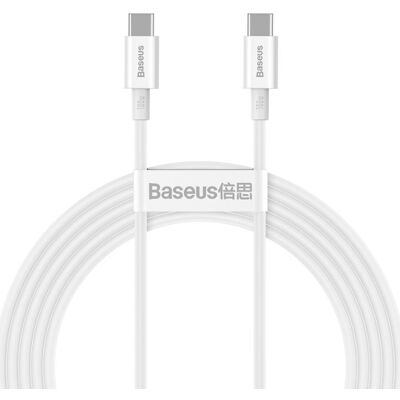 USB-C na USB-C kabel 100W od Baseus Bílý USB-C na USB-C kabel 100W od Baseus Bílý