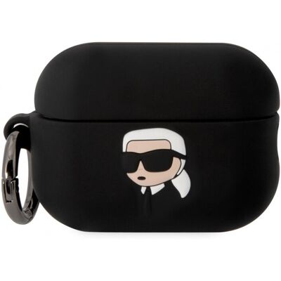 Silikonové pouzdro Karl Lagerfeld pro AirPods Pro 2 - NFT Logo - Černé Silikonové pouzdro Karl Lagerfeld pro AirPods Pro 2 - NFT Logo - Černé