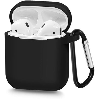 TopQ Silikonové pouzdro pro Airpods Type 1 černý TopQ Silikonové pouzdro pro Airpods Type 1 černý