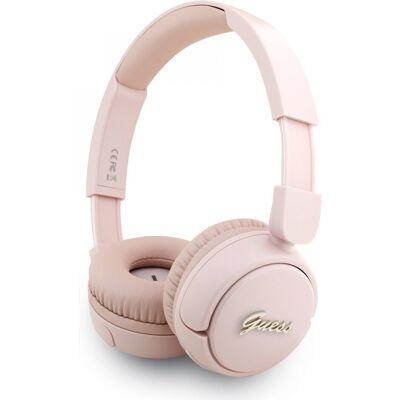 Bezdrátová sluchátka Guess Script Metal Logo Pink Bezdrátová sluchátka Guess Script Metal Logo Pink