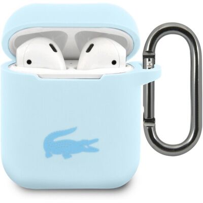 Pouzdro Lacoste Liquid Silicone Glossy Printing Logo pro AirPods 1/2 Blue Pouzdro Lacoste Liquid Silicone Glossy Printing Logo pro AirPods 1/2 Blue