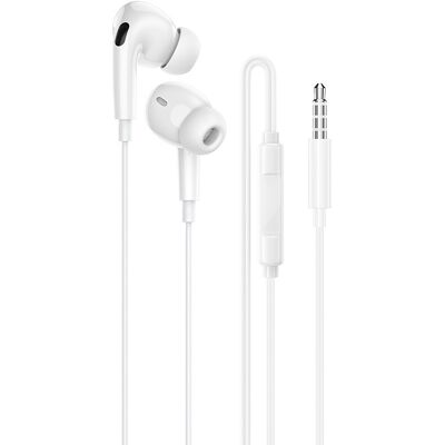 Sluchátka Borofone BM100 Pro Fuente s mikrofonem white Sluchátka Borofone BM100 Pro Fuente s mikrofonem white