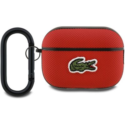 Pouzdro Lacoste Petit Pique Croc Logo Patch pro AirPods Pro 2 Red Pouzdro Lacoste Petit Pique Croc Logo Patch pro AirPods Pro 2 Red