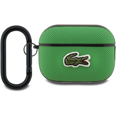 Pouzdro Lacoste Petit Pique Croc Logo Patch pro AirPods Pro 2 Green Pouzdro Lacoste Petit Pique Croc Logo Patch pro AirPods Pro 2 Green