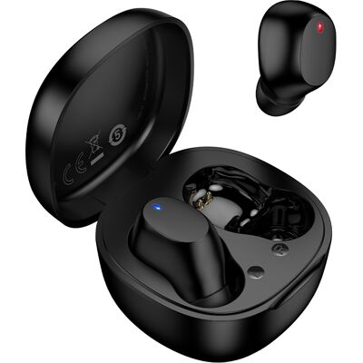 Bezdrátová sluchátka Borofone TWS Bluetooth BW97 Clear černá Bezdrátová sluchátka Borofone TWS Bluetooth BW97 Clear černá