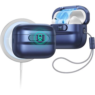 ESR Pulse Magnetic FlickLock pro Apple AirPods Pro 3 tmavě modrá ESR Pulse Magnetic FlickLock pro Apple AirPods Pro 3 tmavě modrá