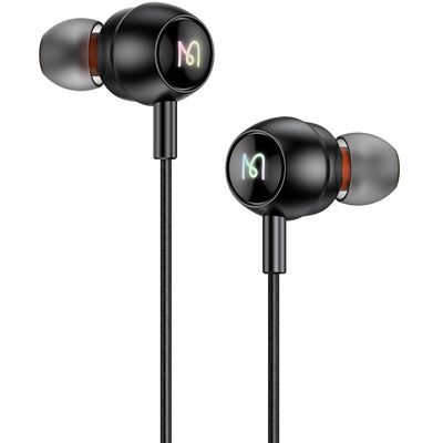 Mcdodo – kabelová sluchátka (HP-5830) – USB-C, RGB osvětlení, hliníková slitina, nylon, DAC, design do uší, 1,2m – černá Mcdodo – kabelová sluchátka (HP-5830) – USB-C, RGB osvětlení, hliníková slitina, nylon, DAC, design do uší, 1,2m – černá