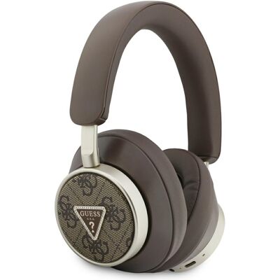 Guess - Bezdrátová sluchátka 4G Triangle Logo (GUBHC15P4MRCTW) - Bluetooth, ENC, Přes uši, Eko-kůže - Hnědá Guess - Bezdrátová sluchátka 4G Triangle Logo (GUBHC15P4MRCTW) - Bluetooth, ENC, Přes uši, Eko-kůže - Hnědá