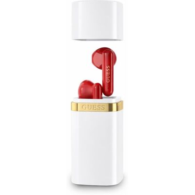 Sluchátka Guess Lipstick Shape TWS bezdrátová bílá Sluchátka Guess Lipstick Shape TWS bezdrátová bílá