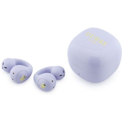Bezdrátová sluchátka Guess Mini Classic Logo OWS Purple Bezdrátová sluchátka Guess Mini Classic Logo OWS Purple