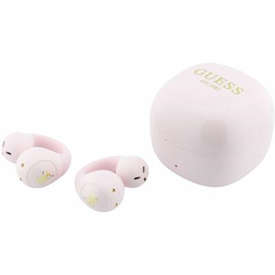 Guess bezdrátová sluchátka Mini Classic s otevřenou konstrukcí Bluetooth TWS a sportovním designem růžová Guess bezdrátová sluchátka Mini Classic s otevřenou konstrukcí Bluetooth TWS a sportovním designem růžová