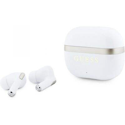 Guess Gold Line Glossy Finish TWS Bezdrátová Sluchátka White Guess Gold Line Glossy Finish TWS Bezdrátová Sluchátka White