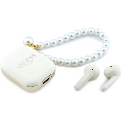Guess Pearl Strap TWS Bezdrátová Sluchátka White Guess Pearl Strap TWS Bezdrátová Sluchátka White