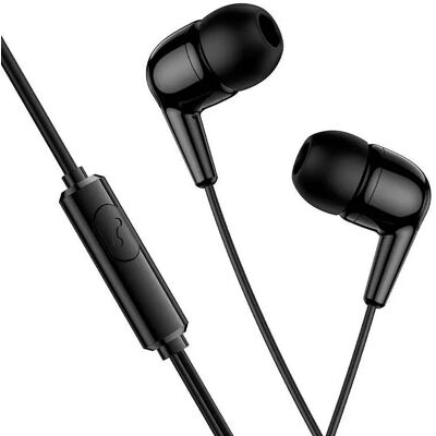 Kabelová sluchátka do uší Hoco M97 s USB-C černá Kabelová sluchátka do uší Hoco M97 s USB-C černá