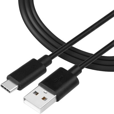 Tactical Smooth Thread Cable USB-A/USB-C 1m Black Tactical Smooth Thread Cable USB-A/USB-C 1m Black