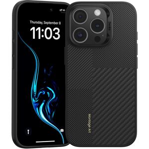 Zadní kryt Benks Montage Magnetic Armor Air Kevlar Metal Frame 600D pro iPhone 16 Pro černý Zadní kryt Benks Montage Magnetic Armor Air Kevlar Metal Frame 600D pro iPhone 16 Pro černý