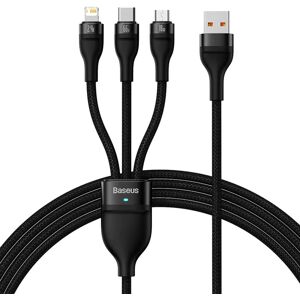 Data Kabel série Flash 3 v 1 - USB na M+L+C 100W Data Kabel série Flash 3 v 1 - USB na M+L+C 100W