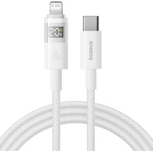 Baseus Data Cable Display 2 Rychlonabíjecí Type-C na Lightning Digitální displej 20W 2m Měsíční bílá Baseus Data Cable Display 2 Rychlonabíjecí Type-C na Lightning Digitální displej 20W 2m Měsíční bílá