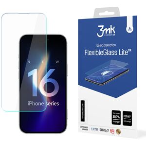 Ochranné sklo hybridní 3mk pro iPhone 16 Ochranné sklo hybridní 3mk pro iPhone 16
