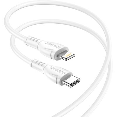 Kabel Borofone BX51 Triumph - Type C to Lightning - 2,4A 1 metr bílý Kabel Borofone BX51 Triumph - Type C to Lightning - 2,4A 1 metr bílý