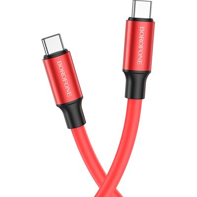 Borofone kabel BX82 Bountiful - typ C - 60W 3A 1 metr červený Borofone kabel BX82 Bountiful - typ C - 60W 3A 1 metr červený