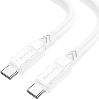 Kabel Borofone BX81 Goodway - typ C na typ C - PD 60W 3A 1 metr bílý Kabel Borofone BX81 Goodway - typ C na typ C - PD 60W 3A 1 metr bílý