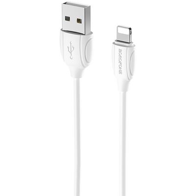 Datový kabel Borofone BX19 Benefit - USB na Lightning - 2,4A 1 metr bílý Datový kabel Borofone BX19 Benefit - USB na Lightning - 2,4A 1 metr bílý