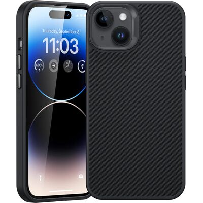 Zadní kryt Benks Etui Magnetic Hybrid Armor Pro Kevlar Metal Frame 600D pro iPhone 15 Plus černý Zadní kryt Benks Etui Magnetic Hybrid Armor Pro Kevlar Metal Frame 600D pro iPhone 15 Plus černý