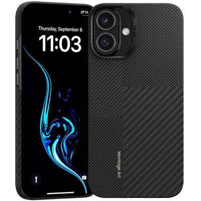 Zadní kryt Benks Montage Magnetic Armor Air Kevlar PC Frame 600D pro iPhone 16 Plus černý Zadní kryt Benks Montage Magnetic Armor Air Kevlar PC Frame 600D pro iPhone 16 Plus černý