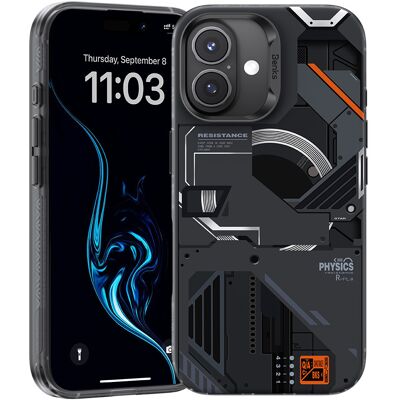 Zadní kryt Benks Magnetic Mecha pro iPhone 16 Plus černý Zadní kryt Benks Magnetic Mecha pro iPhone 16 Plus černý