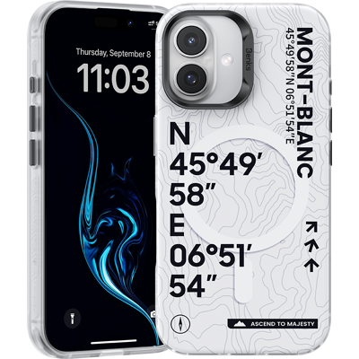 Zadní kryt Benks Magnetic Summit Mont Blanc pro iPhone 16 Zadní kryt Benks Magnetic Summit Mont Blanc pro iPhone 16