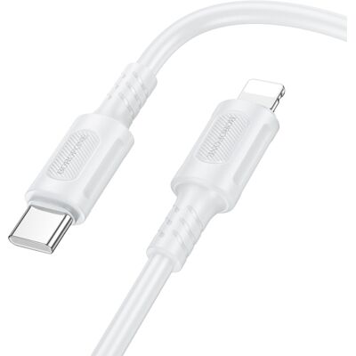 Kabel Borofone BX111 Feliz - Type C to Lightning - PD 27W 1 metr bílý Kabel Borofone BX111 Feliz - Type C to Lightning - PD 27W 1 metr bílý