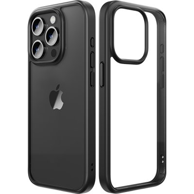 Zadní kryt Rock Guard Series pro iPhone 16 Pro Max clear-black Zadní kryt Rock Guard Series pro iPhone 16 Pro Max clear-black