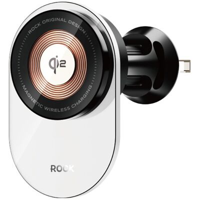 Magnetický držák do auta Rock W36 Qi2 s bezdrátovým nabíjením 15W černý Magnetický držák do auta Rock W36 Qi2 s bezdrátovým nabíjením 15W černý
