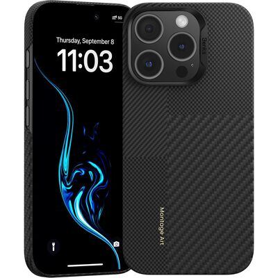 Zadní kryt Benks Montage Magnetic Armor Air Kevlar PC Frame 600D+1500D (MB65) pro iPhone 16 Pro black Zadní kryt Benks Montage Magnetic Armor Air Kevlar PC Frame 600D+1500D (MB65) pro iPhone 16 Pro black