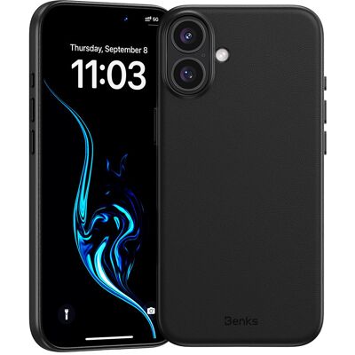 Zadní kryt Benks Magnetic Vita Pro Silicone pro iPhone 16 black Zadní kryt Benks Magnetic Vita Pro Silicone pro iPhone 16 black