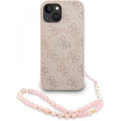 Zadní kryt Guess PU Leather 4G Colored Ring Strap MagSafe pro iPhone 14 Pink Zadní kryt Guess PU Leather 4G Colored Ring Strap MagSafe pro iPhone 14 Pink