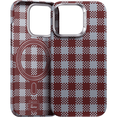 Zadní kryt Benks Magnetic Armor Vichy Kevlar (RF65) pro iPhone 16 Pro red Zadní kryt Benks Magnetic Armor Vichy Kevlar (RF65) pro iPhone 16 Pro red
