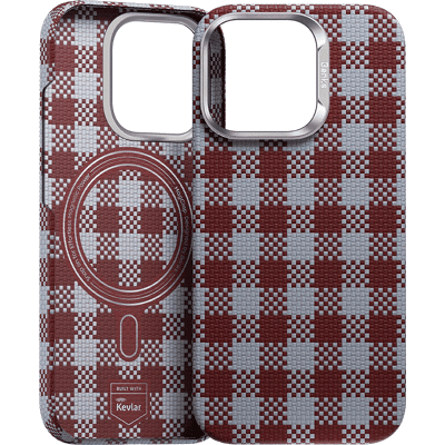 Zadní kryt Benks Magnetic Armor Vichy Kevlar (RF66) pro iPhone 16 Pro Max red Zadní kryt Benks Magnetic Armor Vichy Kevlar (RF66) pro iPhone 16 Pro Max red