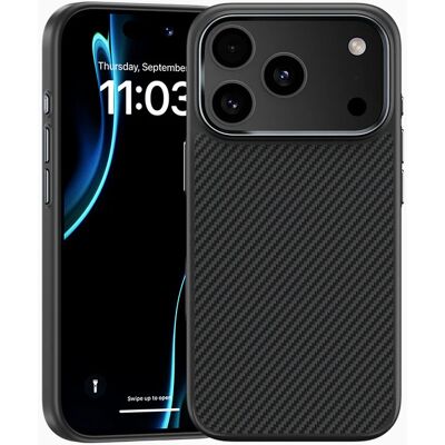Zadní kryt Benks Magnetic Armor Pro Kevlar Metal Frame 600D (A069) pro iPhone 17 Pro black Zadní kryt Benks Magnetic Armor Pro Kevlar Metal Frame 600D (A069) pro iPhone 17 Pro black