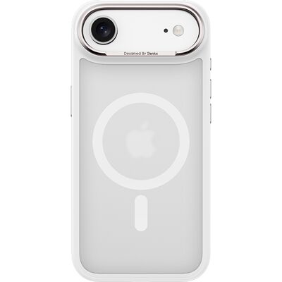 Zadní kryt Benks Magnetic Mist Metal Frame (0068) pro iPhone 17 Air white Zadní kryt Benks Magnetic Mist Metal Frame (0068) pro iPhone 17 Air white