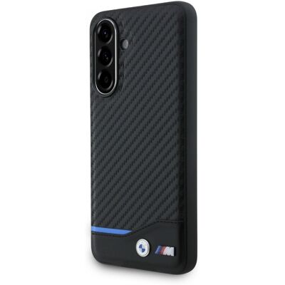 Zadní kryt BMW M PU Carbon Blue Line pro Samsung Galaxy A56 Black Zadní kryt BMW M PU Carbon Blue Line pro Samsung Galaxy A56 Black