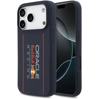 Zadní kryt Red Bull Silicone Vertical Logo MagSafe pro iPhone 17 Pro Max Navy Zadní kryt Red Bull Silicone Vertical Logo MagSafe pro iPhone 17 Pro Max Navy