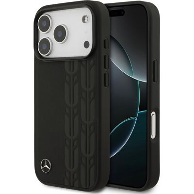 Zadní kryt Mercedes Leather Lauer Leaves MagSafe pro iPhone 17 Pro Black Zadní kryt Mercedes Leather Lauer Leaves MagSafe pro iPhone 17 Pro Black