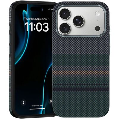 Pouzdro Benks Magnetic Armor Pro Aurora Kevlar 600D pro iPhone 17 Pro (tlačítko pro ovládání fotoaparátu) Pouzdro Benks Magnetic Armor Pro Aurora Kevlar 600D pro iPhone 17 Pro (tlačítko pro ovládání fotoaparátu)
